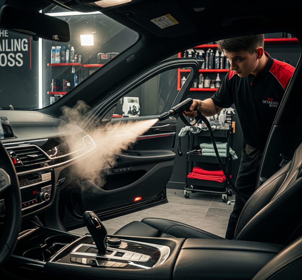 steam cleaning for car